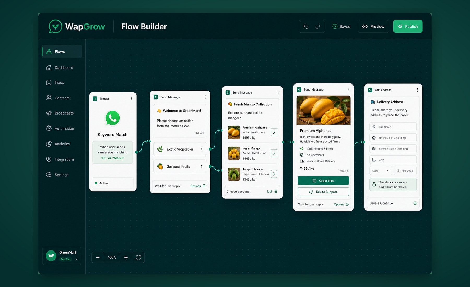 Conversation Flow Builder