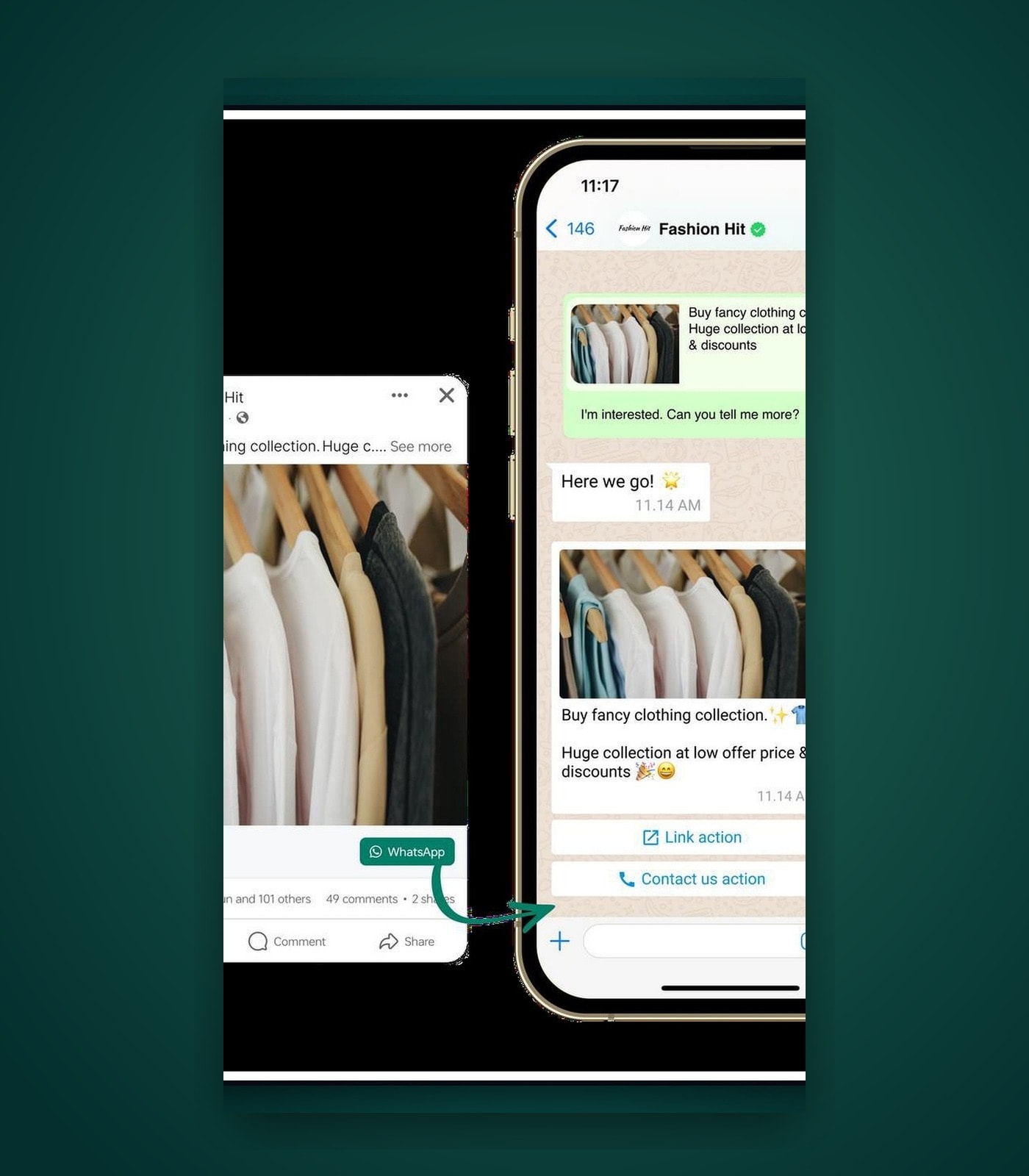 Click to WhatsApp Ads product screen